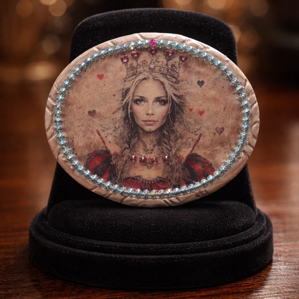 Elegant Queen of Hearts Buckle